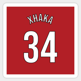 Xhaka 34 Home Kit - 22/23 Season Sticker